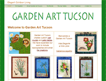 Tablet Screenshot of gardenarttucson.com